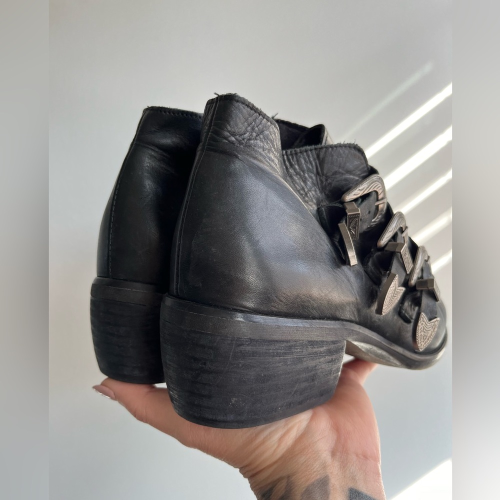 Musse and Cloud Black Buckle Ankle Boots Size 40 - Picture 4 of 14